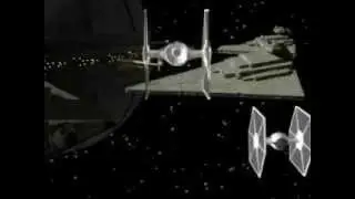 Star wars: The Millennium Falcon, explores imperial station.