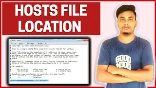 Hosts Files Location In Window || How To Edit Hosts File