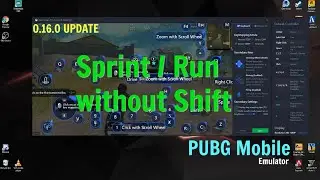 SPRINT without Shift(Part3) PUBG Mobile Latest Update 0.16.0 GAMELOOP