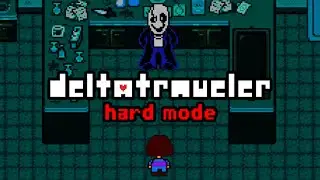FRISK meets GASTER... (Deltatraveler Hard Mode Pacifist Ending)