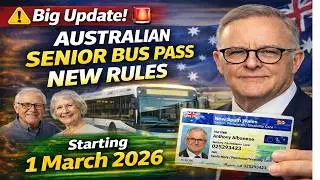 Australia Senior Bus Pass 2026 Update | New Travel Rules From March 1 | Full Breakdown Explained
