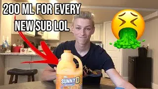 I drank ONE AND A HALF gallons of Sunny D
