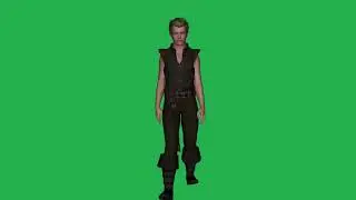 free green screen effect and croma key man walking