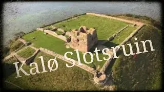 Kalo Castle (Kalø Slotsruin), Roende (Rønde), Djursland, Denmark.. from above.. By Drone