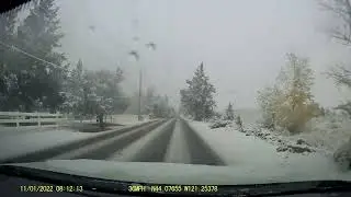 First Snow of the Season in NE Bend, OR