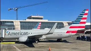 Business Class American Airlines A321 Flight from Charlotte to Providenciales Turks & Caicos PLS