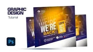 Design your first flyer in Photoshop in just 30 Minutes | Graphic Design Course