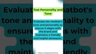 Test Personality and Tone 