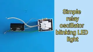 Without IC || How to make simple oscillator /flashing /blinking lights using DC relay || POWER-GEN