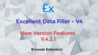 Excellent Data Filler: Update V4.2.1 Features (Browser Extension for Data Entry with Excel Template)
