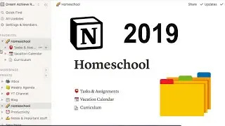 Notion 2019 | Homeschool Layout