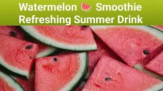 Watermelon 🍉 Smoothie||Refreshing Summer Drink||Quick and easy Ramadan Drinks recipes #ramadan