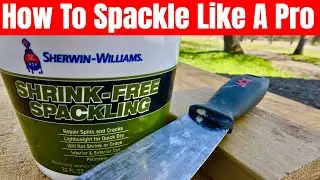 How To Spackle Like A Pro  |  Pole Barn  |  Sherwin Williams Spackling Compound