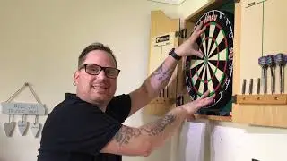 CHECK OUT MY NEW DARTS SETUP - WINMAU BLADE 5 DUAL CORE BOARD - VLOG #4