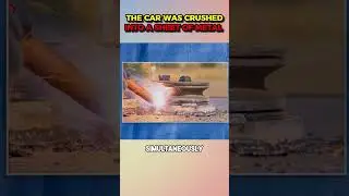 If Two Trucks Collide With A Car, Will The Car Be Crushed Into A Piece Of Iron? #shorts