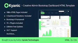 Kyanic – Creative Admin Multipurpose Responsive Bootstrap Dashboard HTML Template | Themeforest