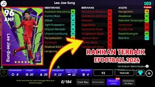 Racikan Terbaru Lee Jae-Sung Selection asian cup Max Level Rating Efootball Mobile 2024