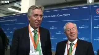 BBC Sport - Euro 2020 Host Cities Announcment reaction - John Delaney and Michael Ring (17/9/14)