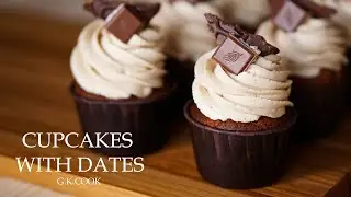 Капкейки с финиками | Рецепт капкейков | Cupcakes with dates | ASMR