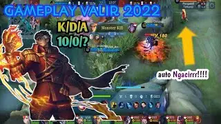 GAMEPLAY VALIR 2022 SOLO RANK  AUTO NGACIR MUSUH!!!!!!!! auto ban||