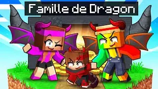 Adopté par une Famille de DRAGON sur Minecraft !