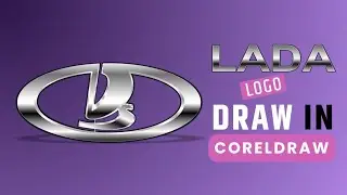 How to draw LADA logo / AUTO LOGO car | How to Draw the Lada car Logo in Coreldraw|Drawing.