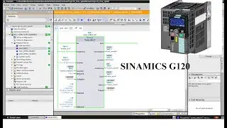 TIA Portal Sinamics G120 control speed SINA SPEED