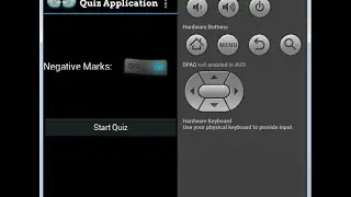 Android 4 4 Tutorials 20 How to create quiz application by Anant Shah