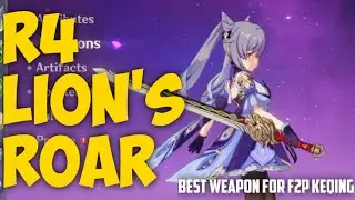 Refinement Rank 4 Lion's Roar on Keqing | Genshin Impact
