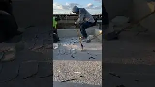 Sprayfoam roof removal. #roof #roofer #roofing #roofershelper
