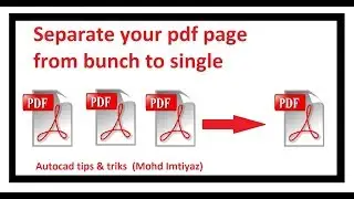 How to separate pdf pages