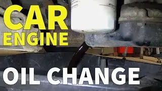 How to change your cars engine oil and filter - car motor oil change