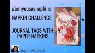 MAKING JOURNAL TAGS WITH PAPER NAPKINS 