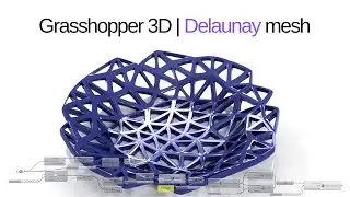 Grasshopper 3D | Delaunay mesh