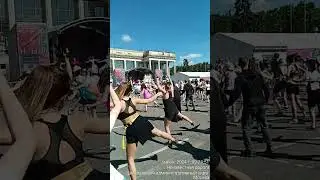 Москва,лужники,красочный забег,разминка