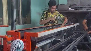 Fhinising akhir mesin slitting galvalum sambil ngopi😅