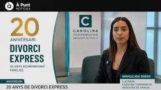 20 aniversario del #divorcioexpress . Lo compartimos con @apunt TV