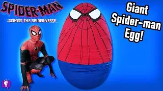 Spiderman Giant Suprise Egg on HobbyFamilyTV
