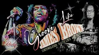 Groove Like James.(Drumless Backing Track) Rudy Salerno
