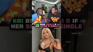 Kai asks cardi b if her sister is single #kaicenat #cardib #offset #shorts
