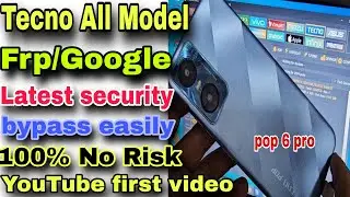 All Tecno New Security FRP Unlock | tecno pop 6 pro new security frp unlock  | tecno all model frp