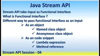 Stream API Session 04 | Functional Interface Different way to pass functional interface as an input