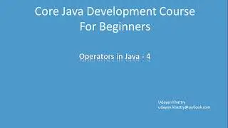 08. Operators in Java - 4