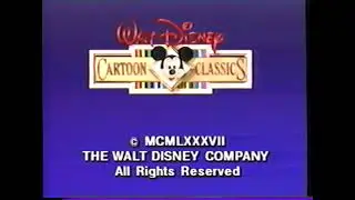 Disney's Here's Mickey! Cartoon Classics VHS Logo VHS Ending - May 19, 1987