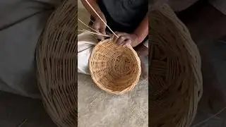 The art of making a fruit basket from wood sticks #handmade
