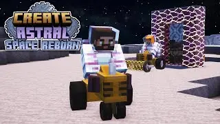 We went TO THE MOON in Minecraft Create: Astral