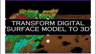 3D Digital Surface Model (DSM) || QGIS