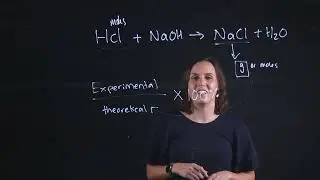 How to calculate the percentage yield (percent yield)