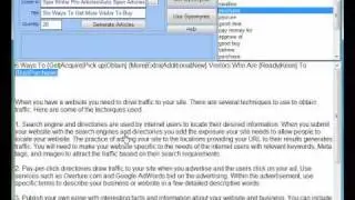 Spin Master Pro - Article Rewriting Software