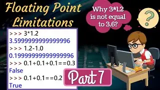 Python tutorial | Floating point limitations | Part 7 | Additional methods in float